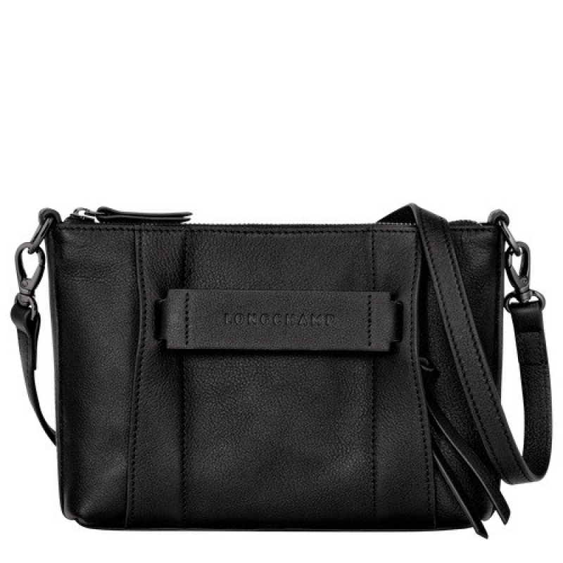 Black Longchamp 3d S Crossbody Bag | SN-LCMP47857