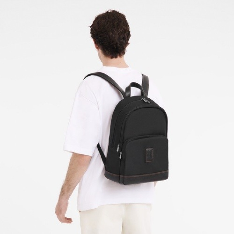 Black Longchamp Boxford Backpack | SN-LCMP49111