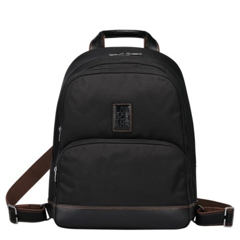 Black Longchamp Boxford Backpack | SN-LCMP49111