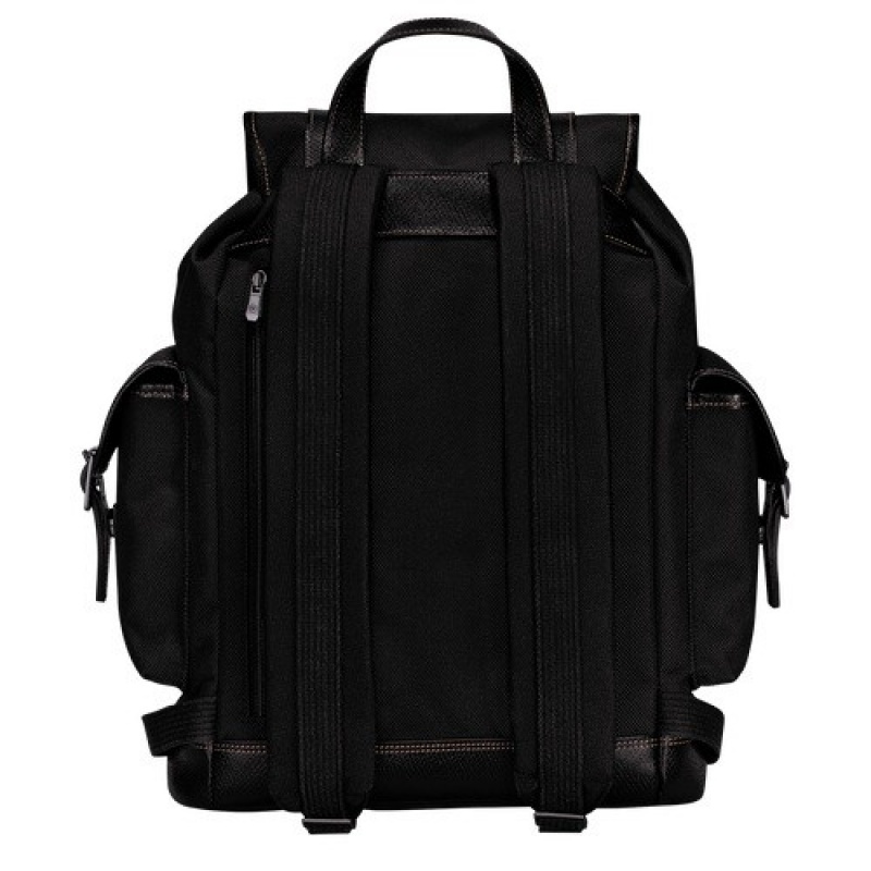 Black Longchamp Boxford Backpack | SN-LCMP49114