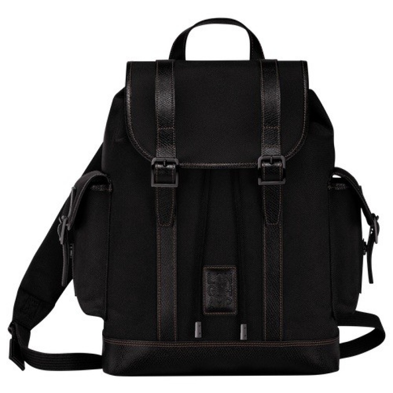 Black Longchamp Boxford Backpack | SN-LCMP49114