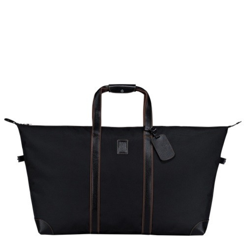 Black Longchamp Boxford L Travel Bag | SN-LCMP49326