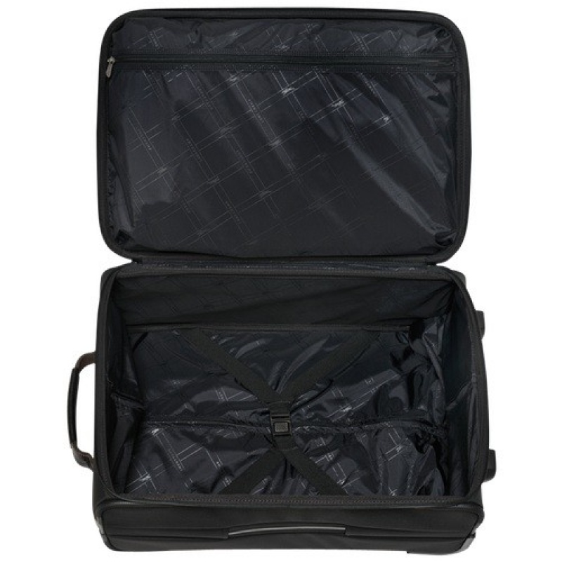 Black Longchamp Boxford M Suitcase | SN-LCMP49377