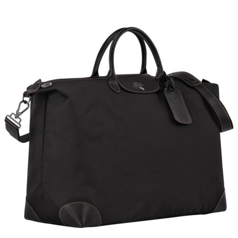 Black Longchamp Boxford M Travel Bag | SN-LCMP49345