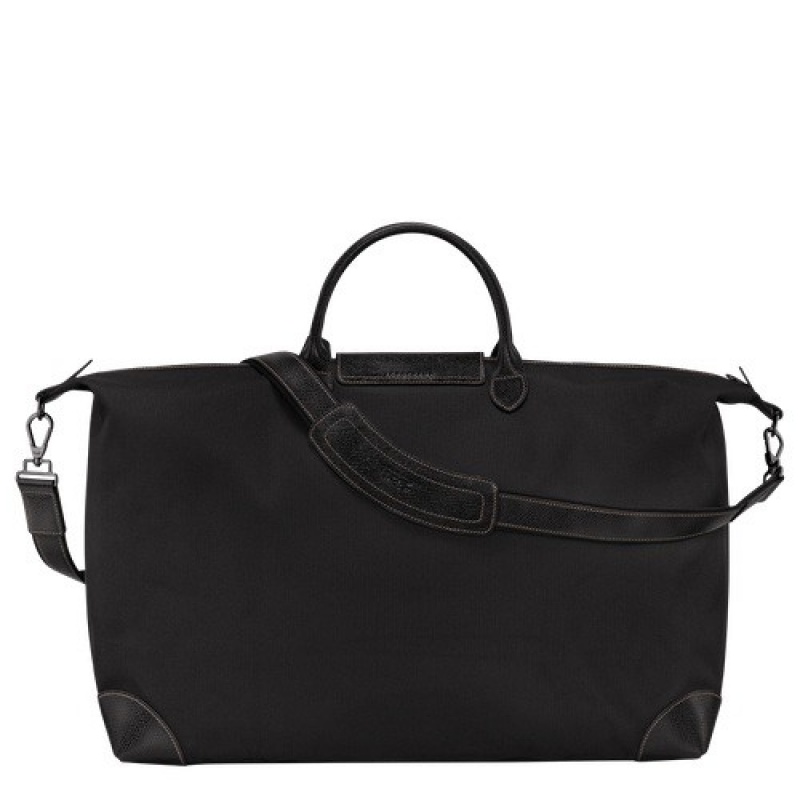 Black Longchamp Boxford M Travel Bag | SN-LCMP49345