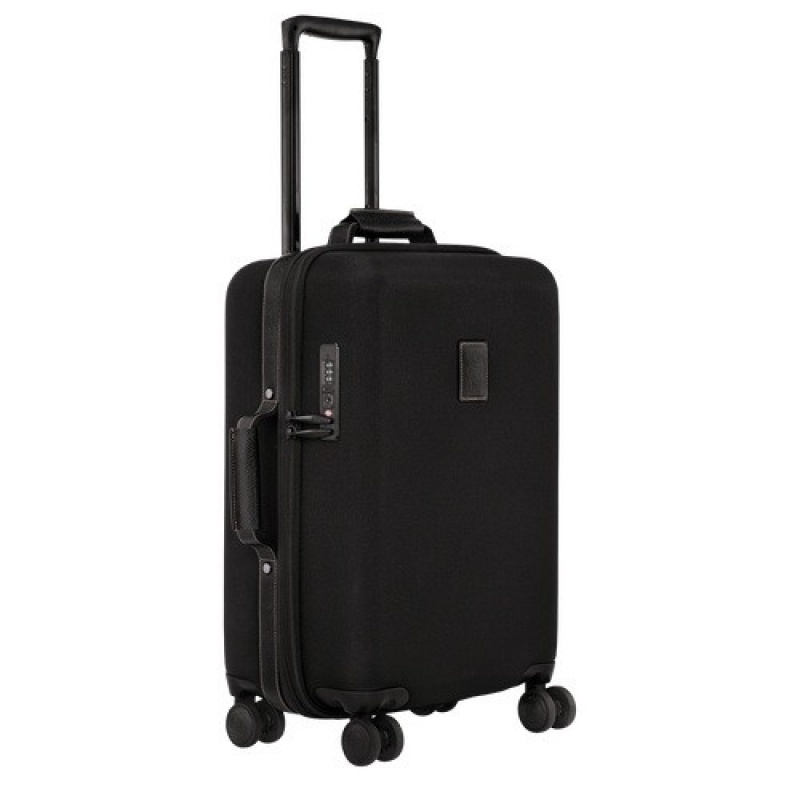 Black Longchamp Boxford S Suitcase | SN-LCMP49386