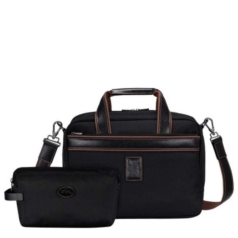 Black Longchamp Boxford S Travel Bag | SN-LCMP49327