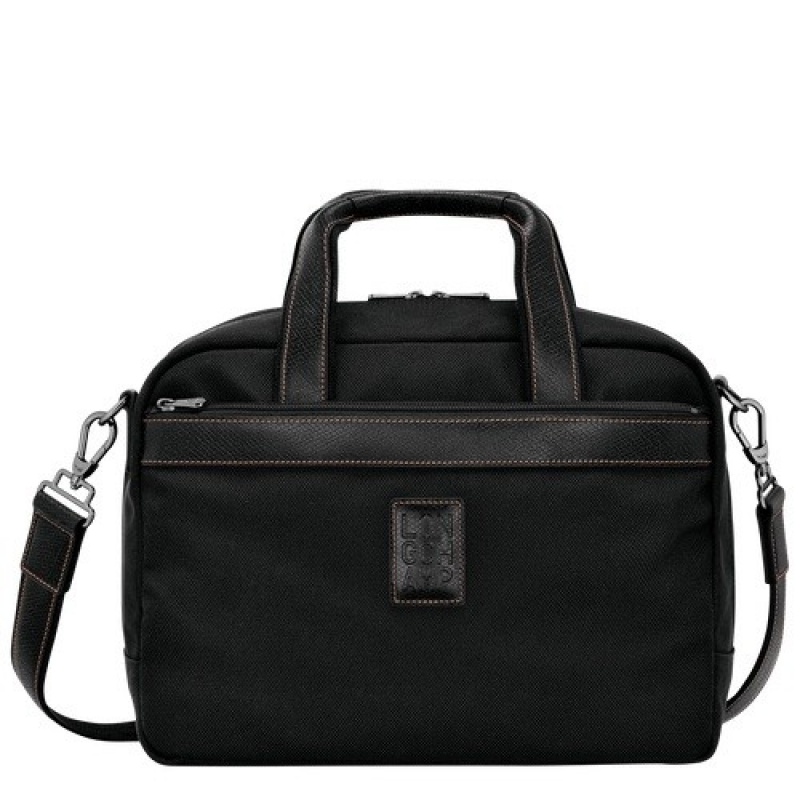 Black Longchamp Boxford S Travel Bag | SN-LCMP49327