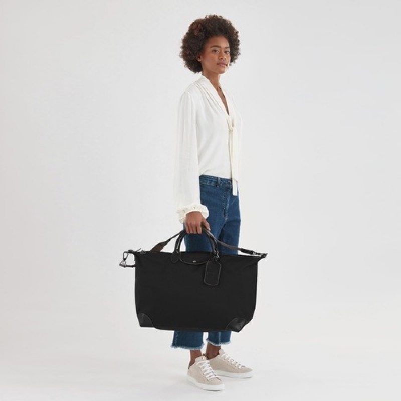 Black Longchamp Boxford S Travel Bag | SN-LCMP49340