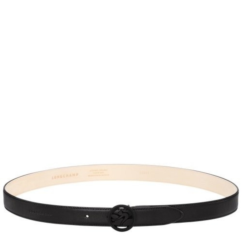 Black Longchamp Box-trot Ladies\' Belt | SN-LCMP48962