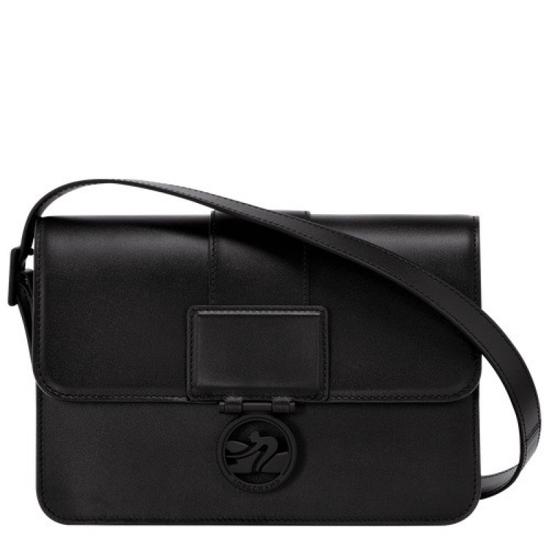 Black Longchamp Box-trot M Crossbody Bag | SN-LCMP47916