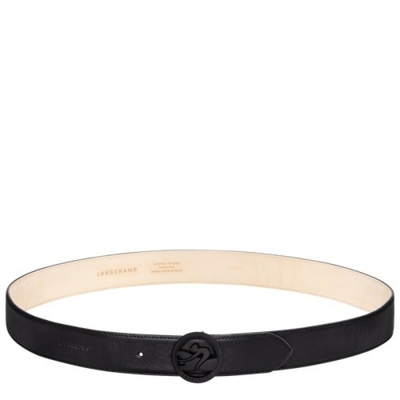 Black Longchamp Box-trot Men\'s Belt | SN-LCMP49435