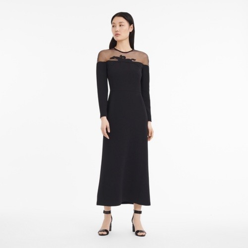 Black Longchamp Dress | SN-LCMP48657