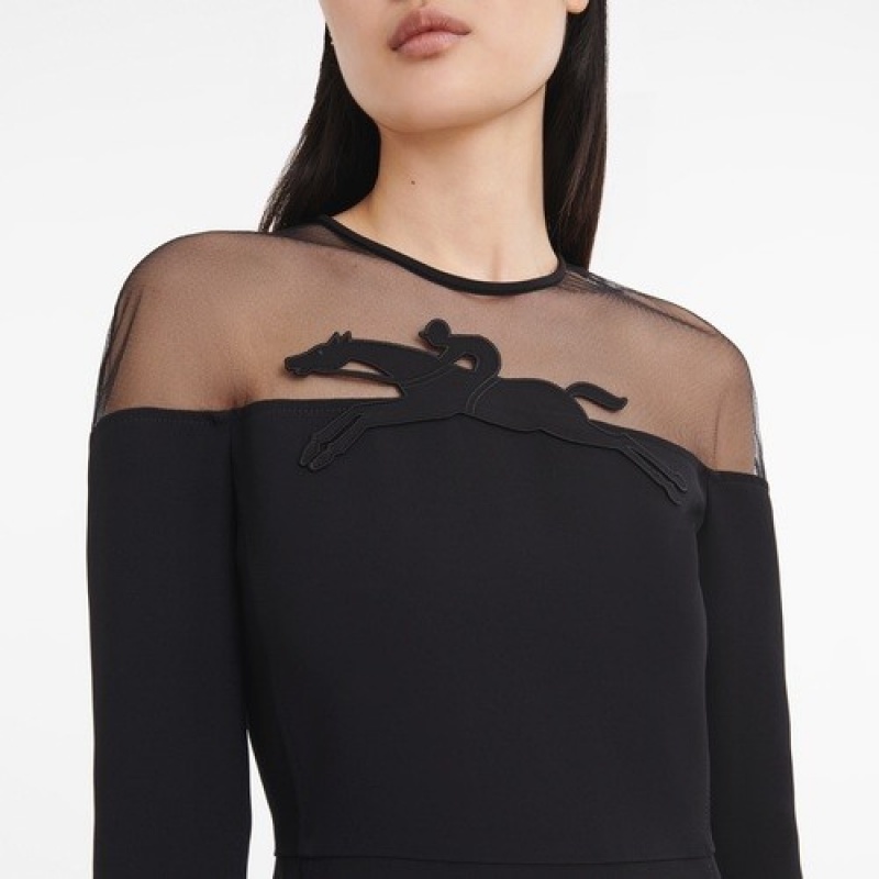 Black Longchamp Dress | SN-LCMP48657