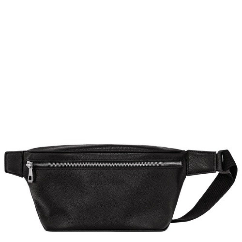 Black Longchamp Le Foulonné Belt Bag | SN-LCMP49158