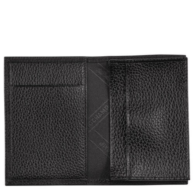 Black Longchamp Le Foulonné Card Holder | SN-LCMP49247