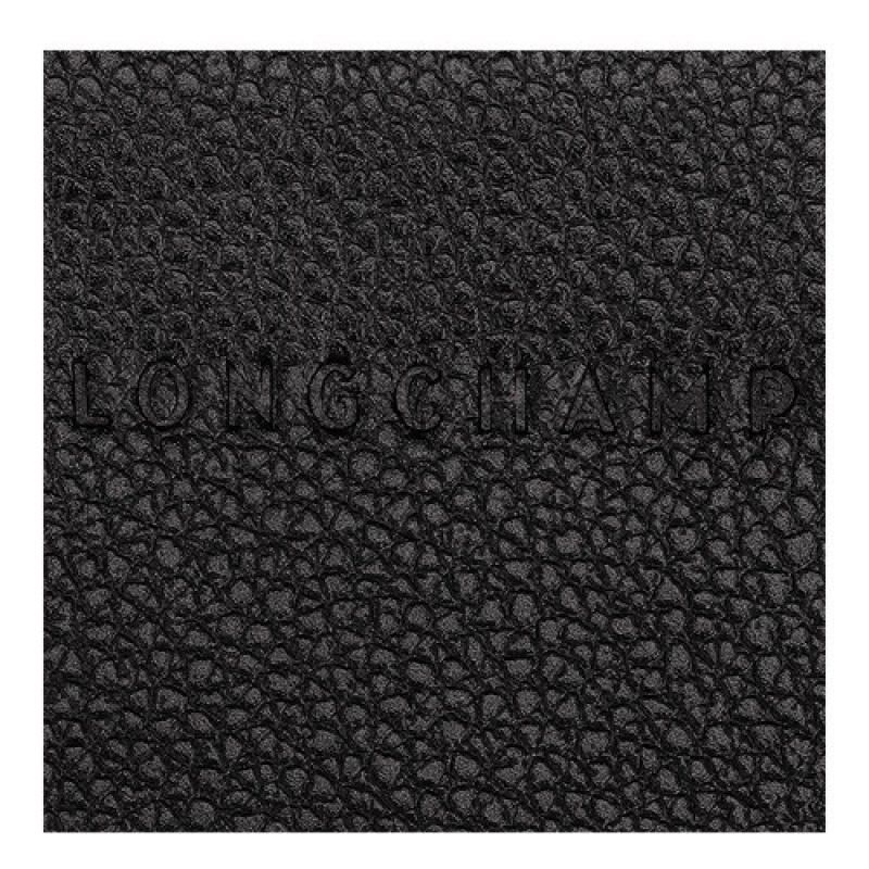 Black Longchamp Le Foulonné Card Holder | SN-LCMP49256