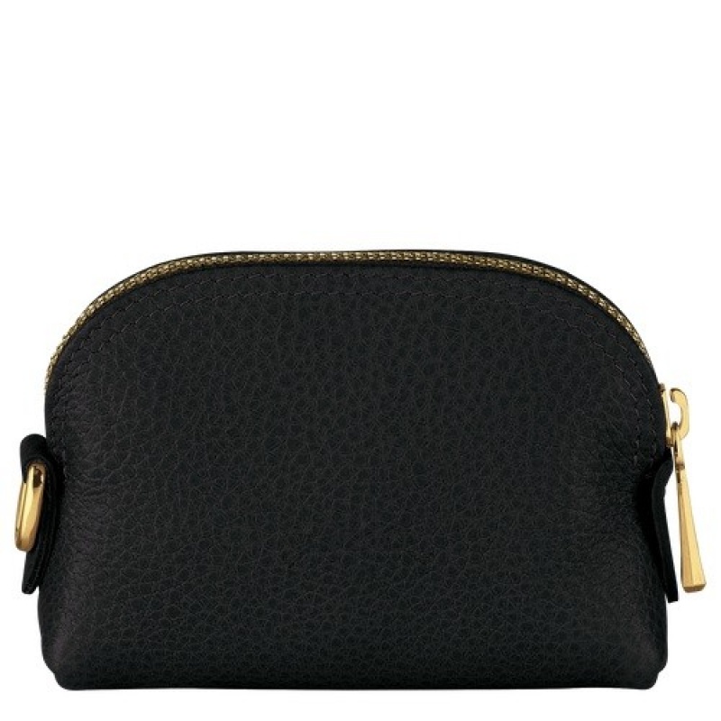 Black Longchamp Le Foulonné Coin Purse | SN-LCMP48366