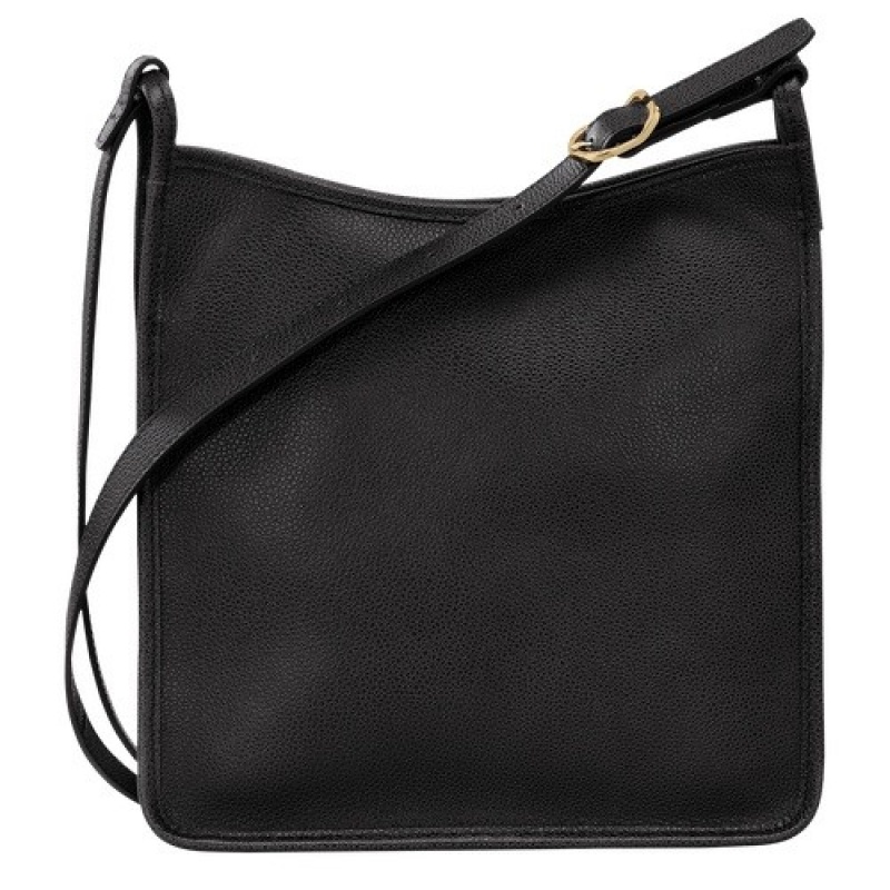 Black Longchamp Le Foulonné M Crossbody Bag | SN-LCMP47860