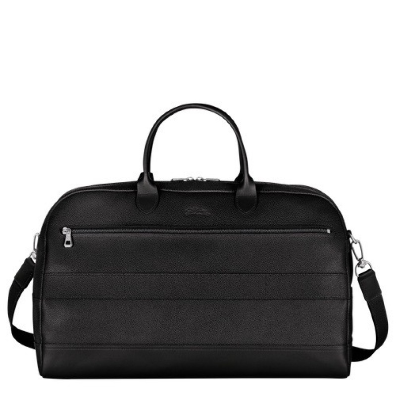 Black Longchamp Le Foulonné M Travel Bag | SN-LCMP49338