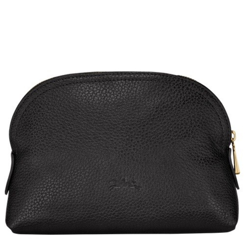 Black Longchamp Le Foulonné Pouch | SN-LCMP48412