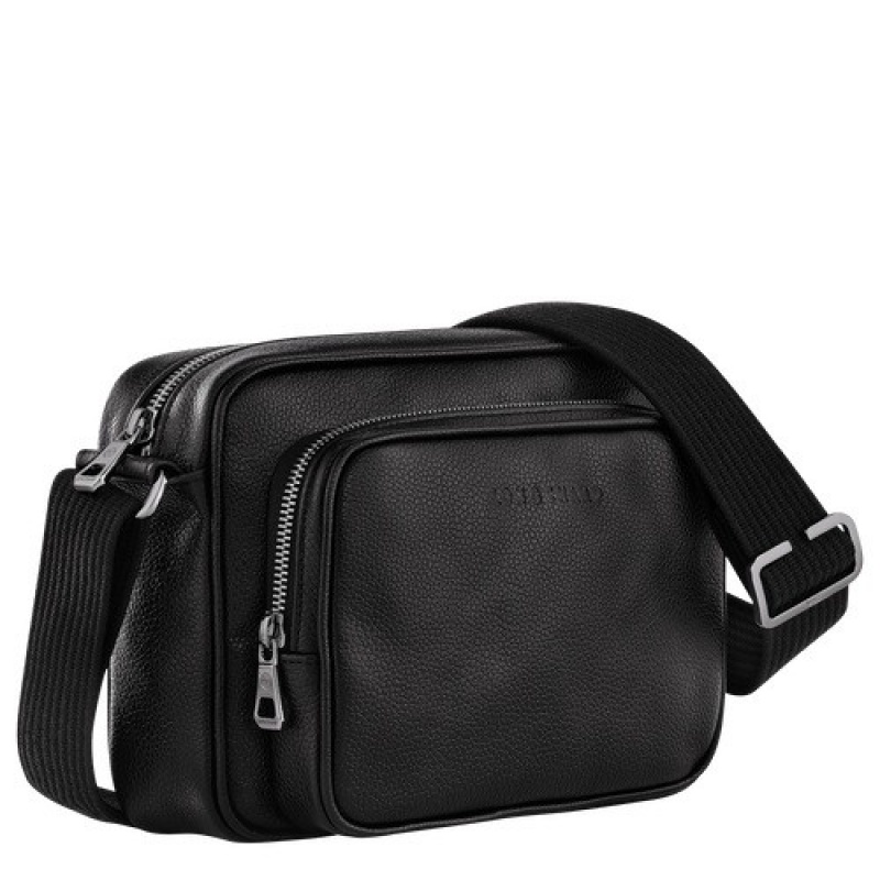 Black Longchamp Le Foulonné S Camera Bag | SN-LCMP49105