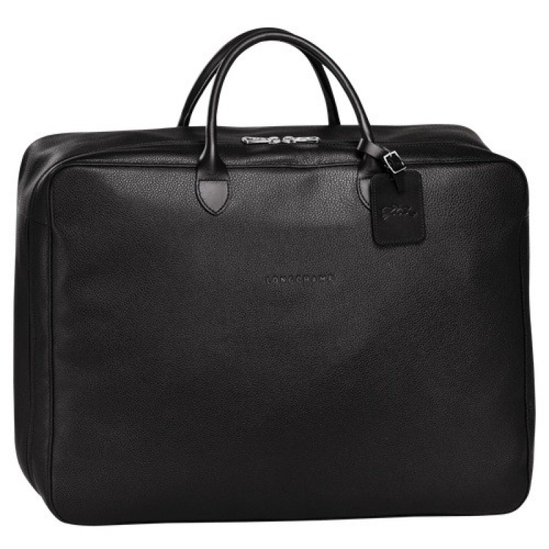 Black Longchamp Le Foulonné S Suitcase | SN-LCMP49339