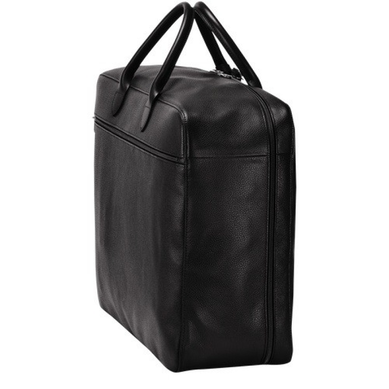 Black Longchamp Le Foulonné S Suitcase | SN-LCMP48523