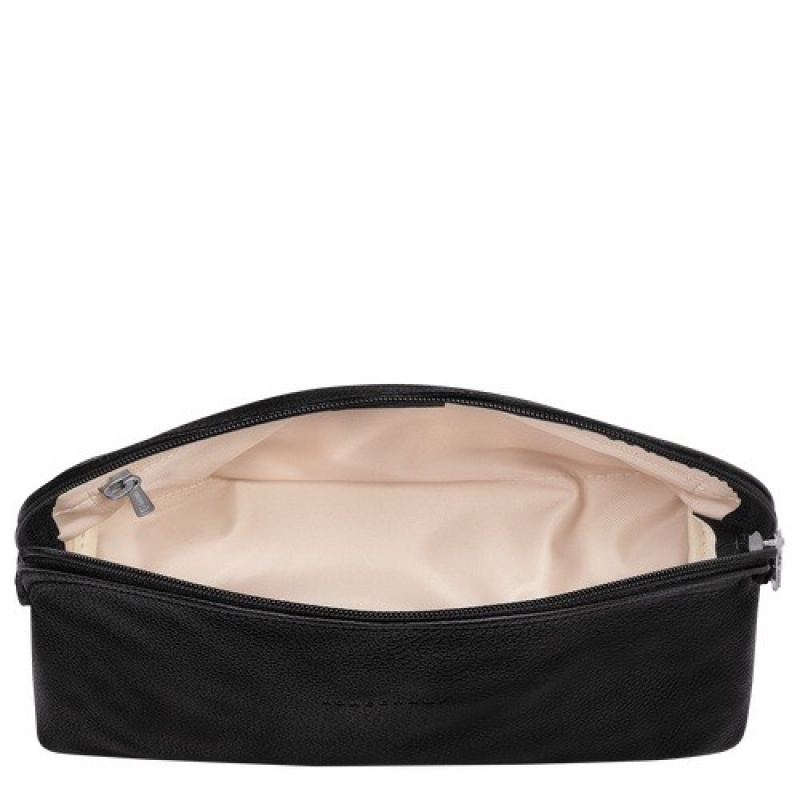 Black Longchamp Le Foulonné Toiletry Case | SN-LCMP49389