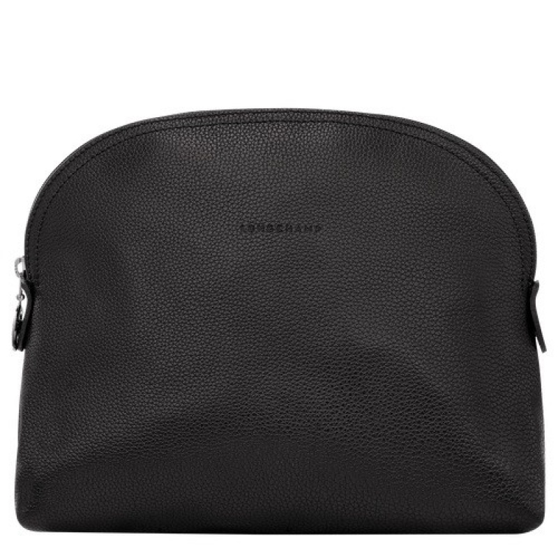 Black Longchamp Le Foulonné Toiletry Case | SN-LCMP49389