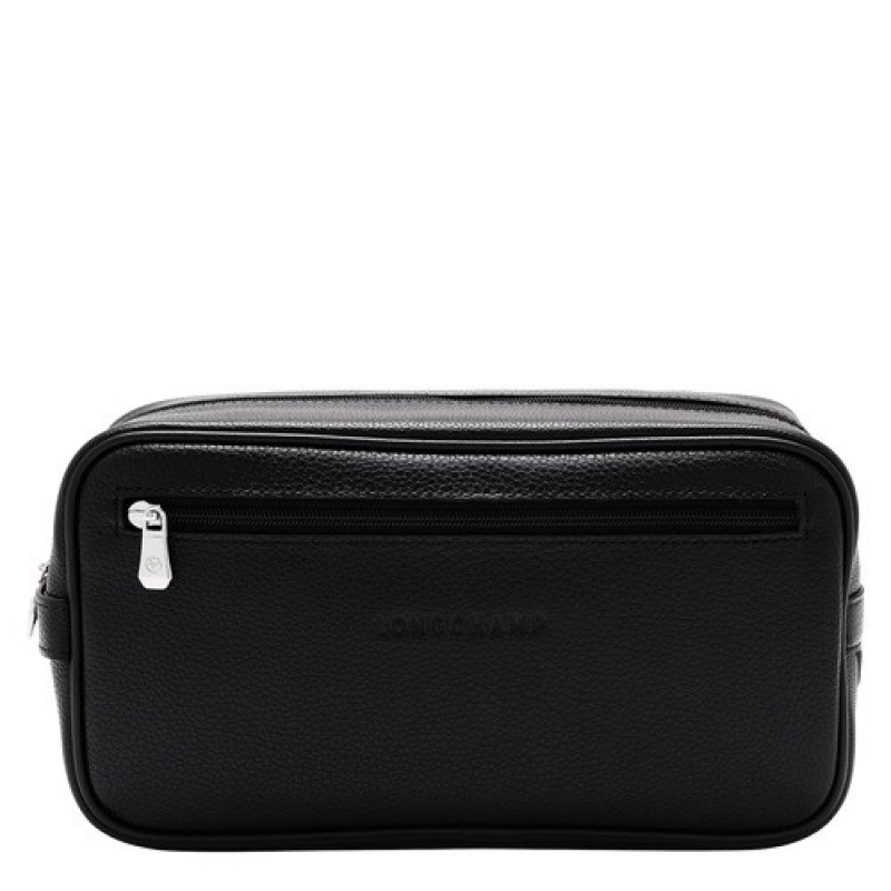 Black Longchamp Le Foulonné Toiletry Case | SN-LCMP49392