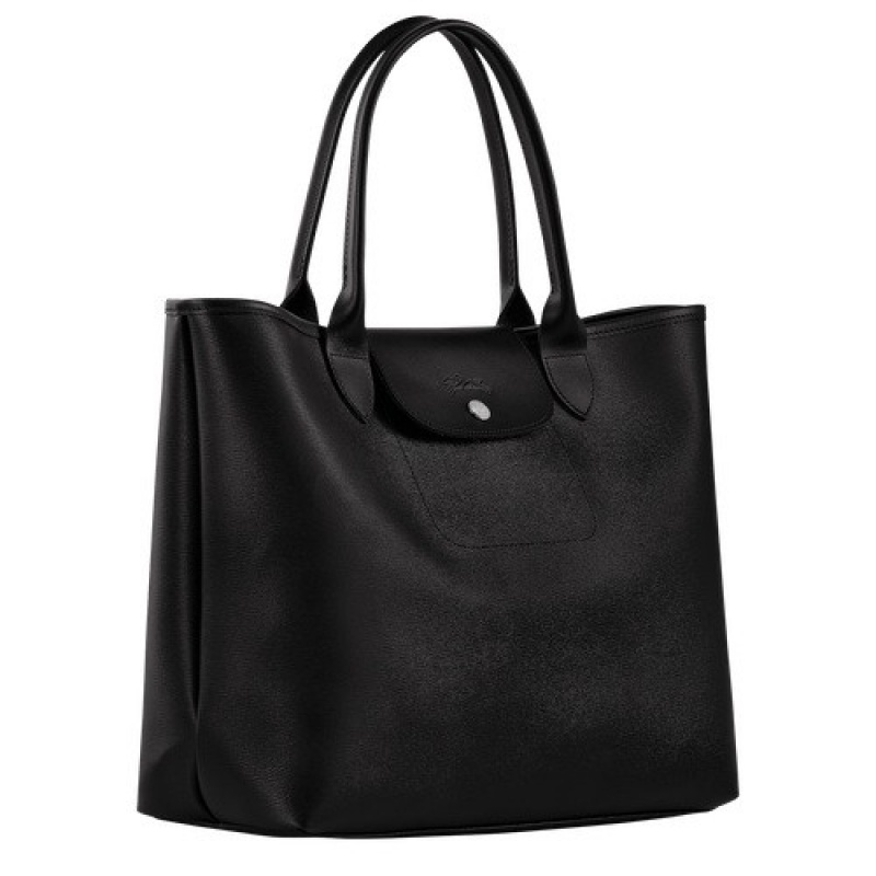 Black Longchamp Le Pliage City L Tote Bag | SN-LCMP47689