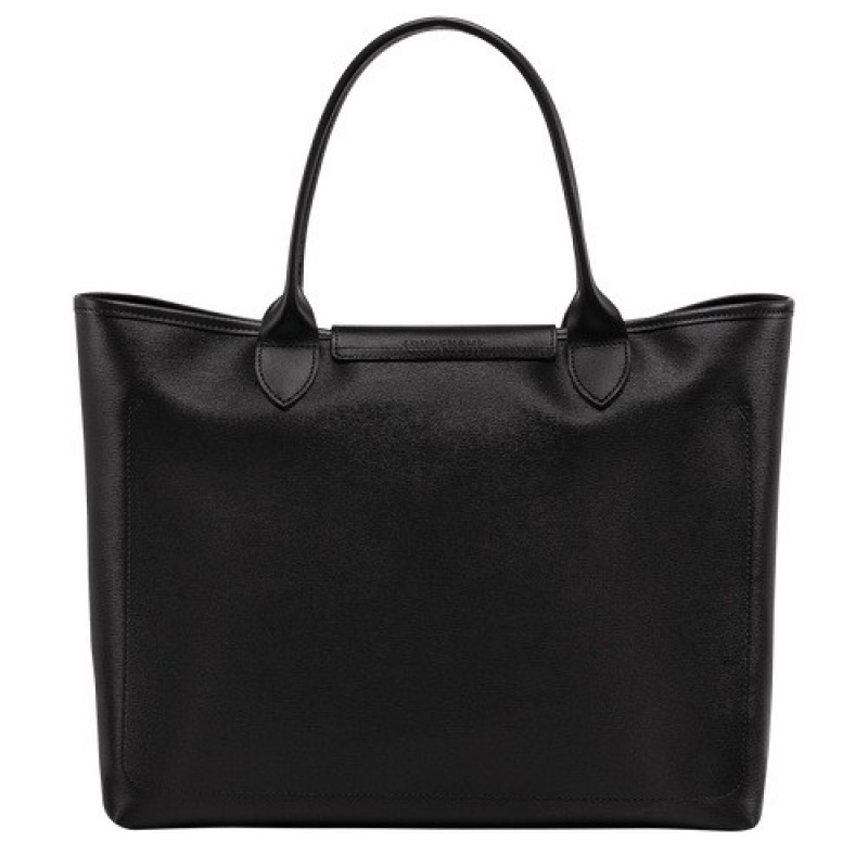 Black Longchamp Le Pliage City L Tote Bag | SN-LCMP47689