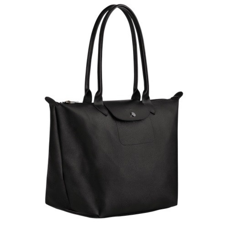 Black Longchamp Le Pliage City L Tote Bag | SN-LCMP47956