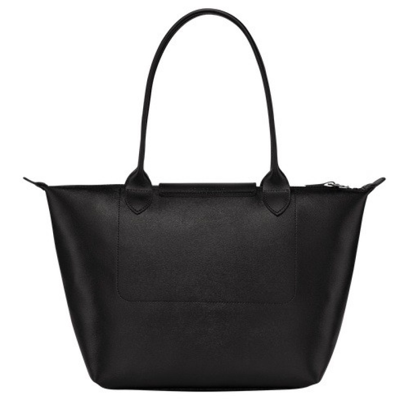 Black Longchamp Le Pliage City M Tote Bag | SN-LCMP47952