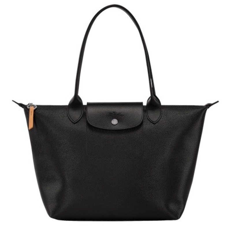 Black Longchamp Le Pliage City M Tote Bag | SN-LCMP47952