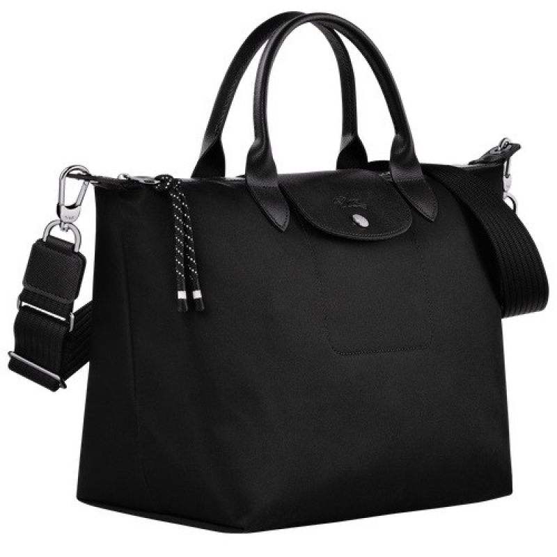 Black Longchamp Le Pliage Energy L Handbag | SN-LCMP47798