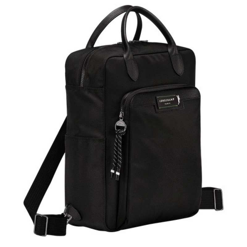 Black Longchamp Le Pliage Energy M Backpack | SN-LCMP49127