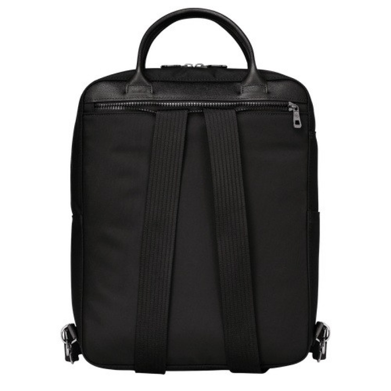 Black Longchamp Le Pliage Energy M Backpack | SN-LCMP49127