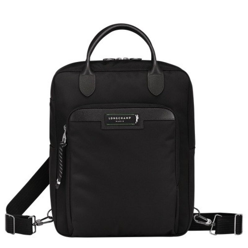 Black Longchamp Le Pliage Energy M Backpack | SN-LCMP49127