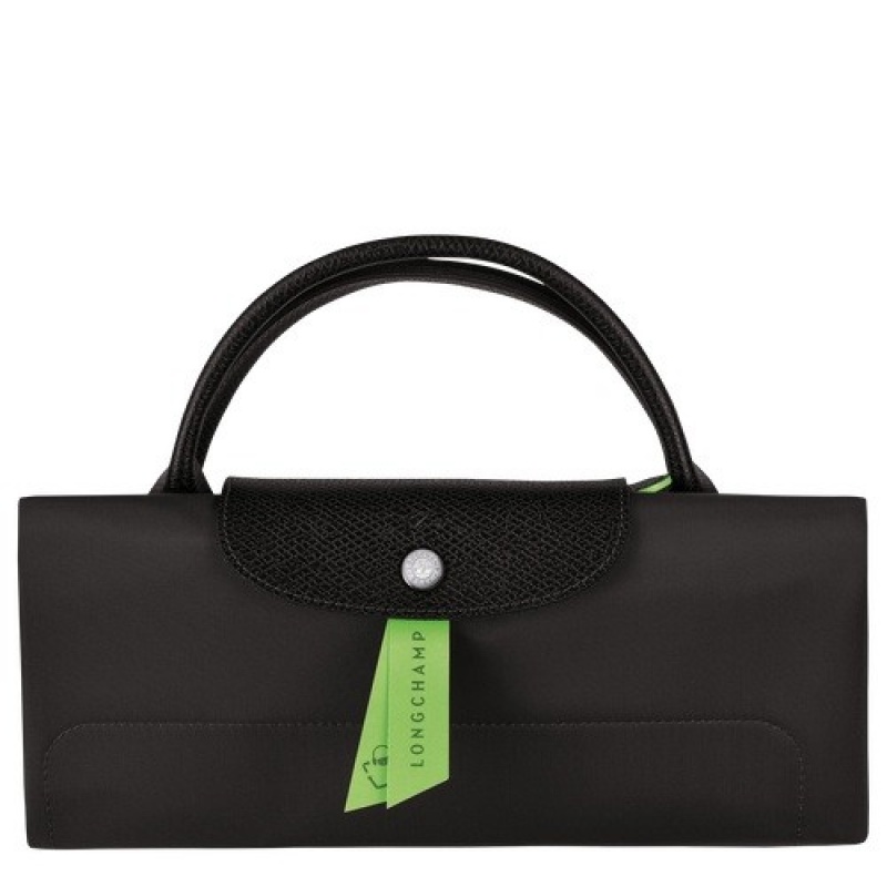 Black Longchamp Le Pliage Green M Travel Bag | SN-LCMP49301