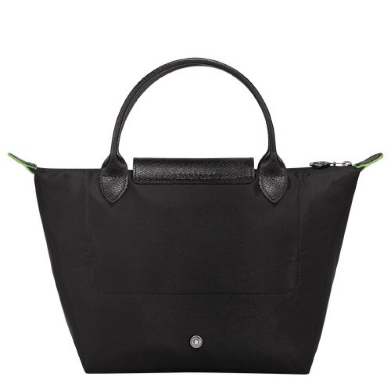 Black Longchamp Le Pliage Green S Handbag | SN-LCMP47724