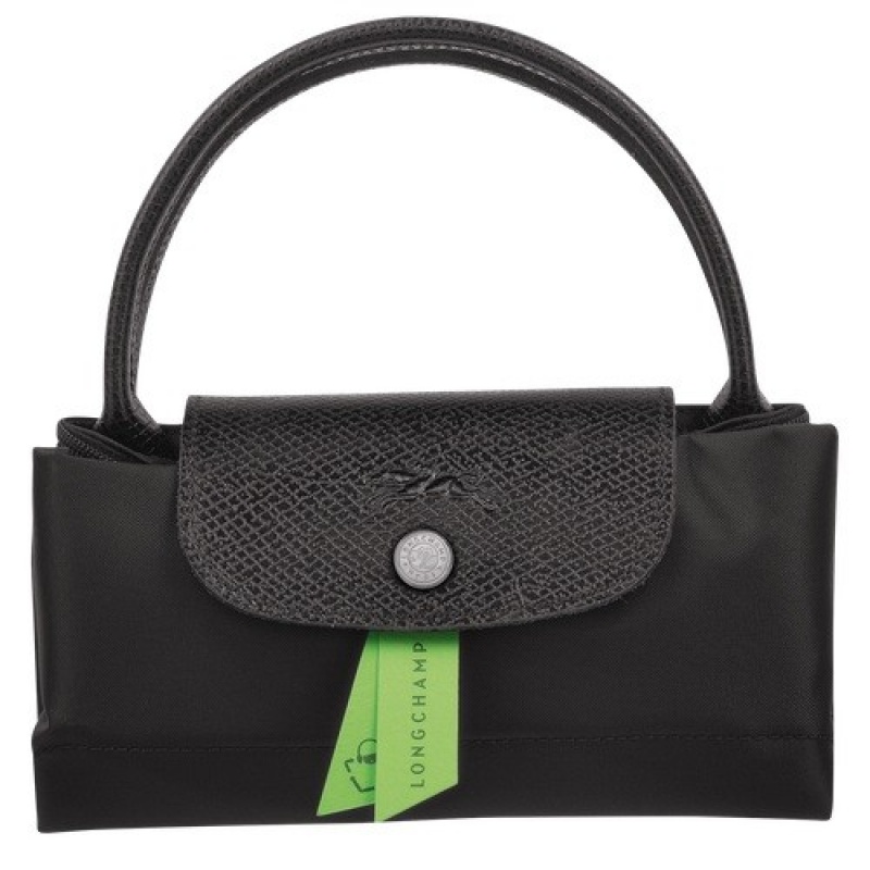 Black Longchamp Le Pliage Green S Handbag | SN-LCMP47724