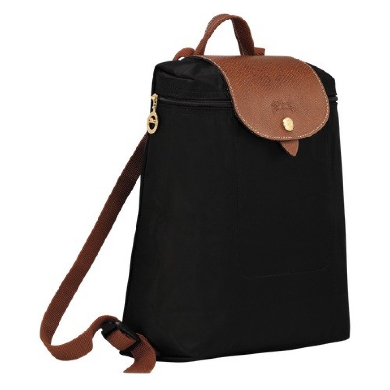 Black Longchamp Le Pliage Original M Backpack | SN-LCMP49143