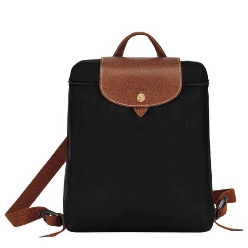 Black Longchamp Le Pliage Original M Backpack | SN-LCMP49143