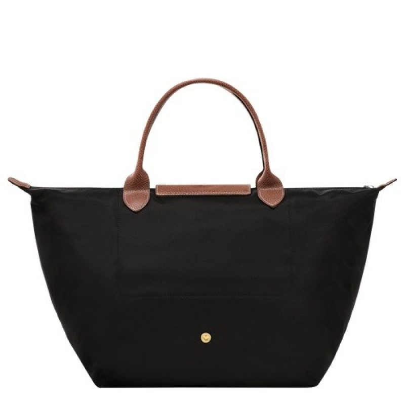 Black Longchamp Le Pliage Original M Handbag | SN-LCMP47733