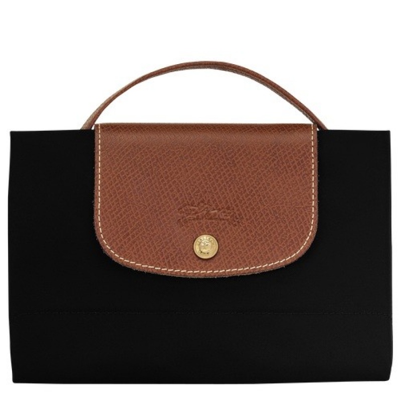 Black Longchamp Le Pliage Original S Briefcase | SN-LCMP49016