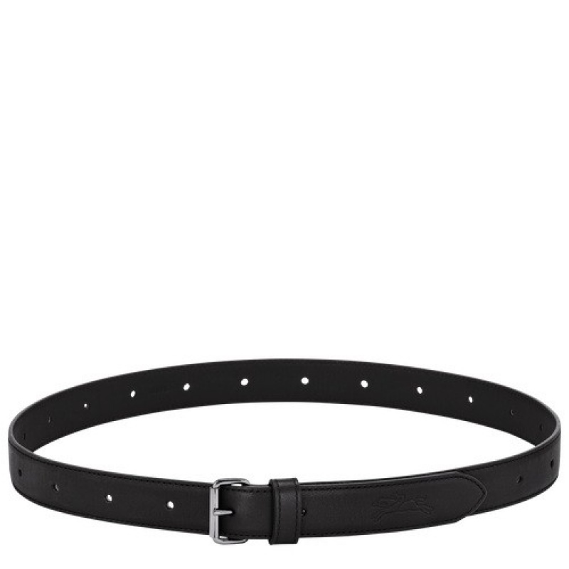 Black Longchamp Le Pliage Xtra Ladie\'s Belt | SN-LCMP48936