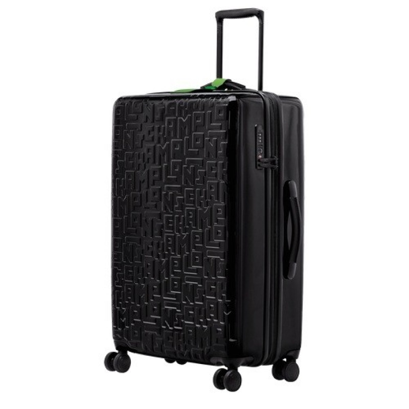 Black Longchamp Lgp Travel L Suitcase | SN-LCMP49373