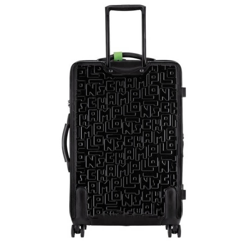 Black Longchamp Lgp Travel L Suitcase | SN-LCMP49373